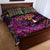 Happy Mardi Gras Quilt Bed Set Mask Feather Colorfull - Wonder Print Shop