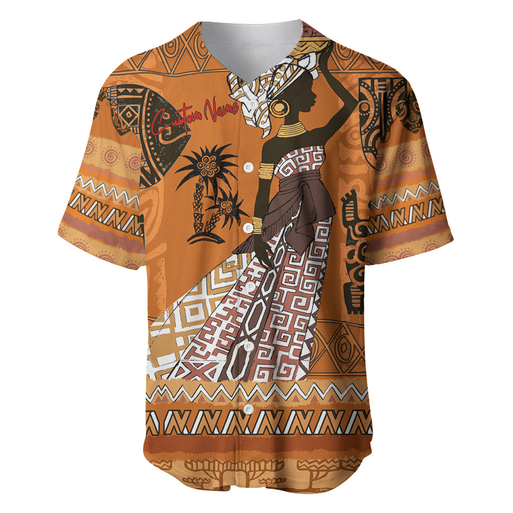 Personalized Beautiful Woman African Baseball Jersey - Wonder Print Shop