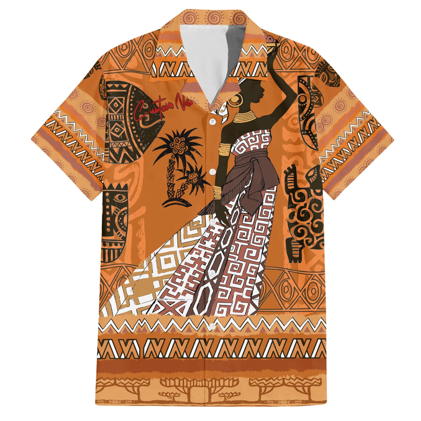 Personalized Beautiful Woman African Hawaiian Shirt - Wonder Print Shop