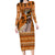 Personalized Beautiful Woman African Long Sleeve Bodycon Dress - Wonder Print Shop