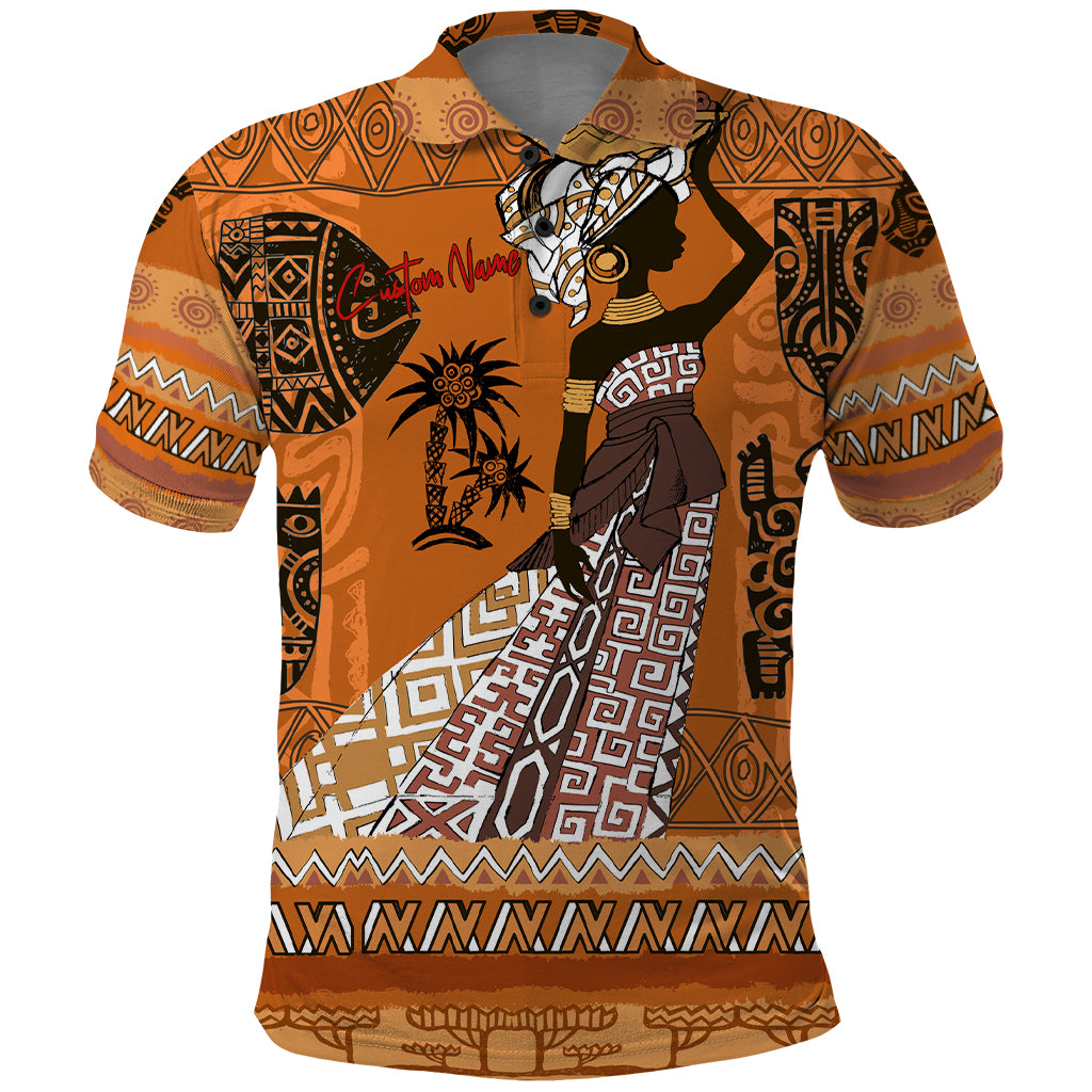 Personalized Beautiful Woman African Polo Shirt - Wonder Print Shop