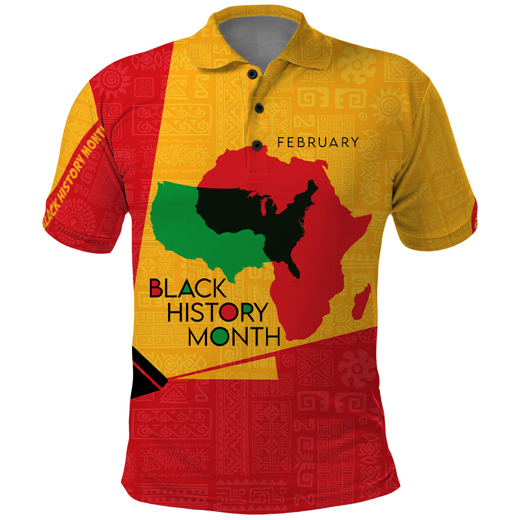 Black History Month Polo Shirt African February - Wonder Print Shop