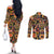 Personalized The Spirit Of Africa Couples Matching Off The Shoulder Long Sleeve Dress and Long Sleeve Button Shirt