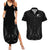 New Zealand Couples Matching Summer Maxi Dress and Hawaiian Shirt Rugby 2023 Champions Black - Wonder Print Shop