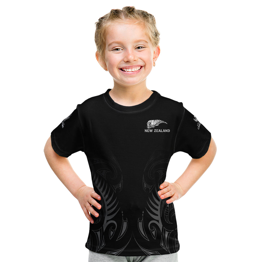 New Zealand Kid T Shirt Rugby 2023 Champions Black - Wonder Print Shop