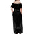 New Zealand Off Shoulder Maxi Dress Rugby 2023 Champions Black - Wonder Print Shop