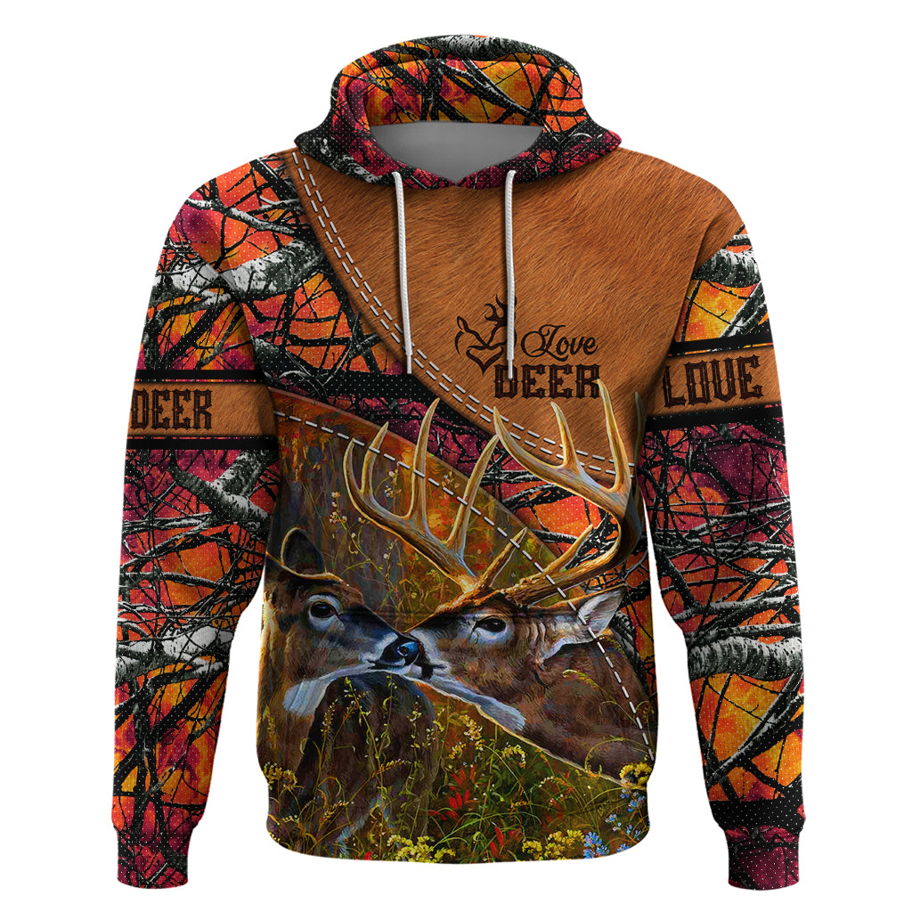 Love Deer Hoodie Deer Hunting Realtree Fire - Wonder Print Shop