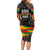 Personalized Black History Month Long Sleeve Bodycon Dress - Wonder Print Shop