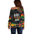 Personalized Black History Month Off Shoulder Sweater - Wonder Print Shop