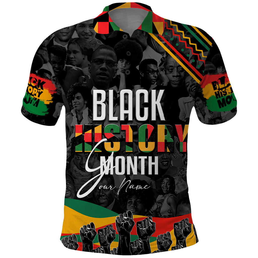 Personalized Black History Month Polo Shirt - Wonder Print Shop