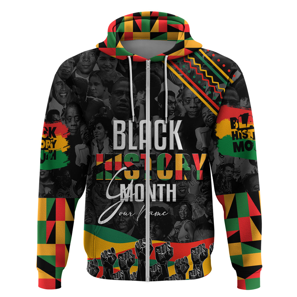 Personalized Black History Month Zip Hoodie - Wonder Print Shop