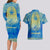 Personalized Mandala Egyptian Pharaoh Couples Matching Long Sleeve Bodycon Dress and Hawaiian Shirt Eye of Horus Blue - Wonder Print Shop