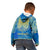 Personalized Mandala Egyptian Pharaoh Kid Hoodie Eye of Horus Blue - Wonder Print Shop