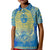 Personalized Mandala Egyptian Pharaoh Kid Polo Shirt Eye of Horus Blue - Wonder Print Shop