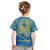 Personalized Mandala Egyptian Pharaoh Kid T Shirt Eye of Horus Blue - Wonder Print Shop