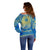 Personalized Mandala Egyptian Pharaoh Off Shoulder Sweater Eye of Horus Blue - Wonder Print Shop