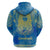 Personalized Mandala Egyptian Pharaoh Zip Hoodie Eye of Horus Blue - Wonder Print Shop