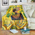 Personalized Africa Woman Blanket Tropical Style