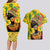 Personalized Africa Woman Couples Matching Long Sleeve Bodycon Dress and Hawaiian Shirt Tropical Style - Wonder Print Shop