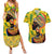 Personalized Africa Woman Couples Matching Summer Maxi Dress and Hawaiian Shirt Tropical Style - Wonder Print Shop