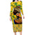 Personalized Africa Woman Family Matching Long Sleeve Bodycon Dress and Hawaiian Shirt Tropical Style - Wonder Print Shop