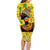 Personalized Africa Woman Family Matching Long Sleeve Bodycon Dress and Hawaiian Shirt Tropical Style - Wonder Print Shop