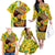 Personalized Africa Woman Family Matching Off The Shoulder Long Sleeve Dress and Hawaiian Shirt Tropical Style - Wonder Print Shop