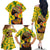 Personalized Africa Woman Family Matching Off The Shoulder Long Sleeve Dress and Hawaiian Shirt Tropical Style - Wonder Print Shop