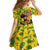 Personalized Africa Woman Family Matching Off Shoulder Short Dress and Hawaiian Shirt Tropical Style - Wonder Print Shop