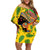 Personalized Africa Woman Family Matching Off Shoulder Short Dress and Hawaiian Shirt Tropical Style - Wonder Print Shop