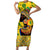 Personalized Africa Woman Family Matching Short Sleeve Bodycon Dress and Hawaiian Shirt Tropical Style - Wonder Print Shop