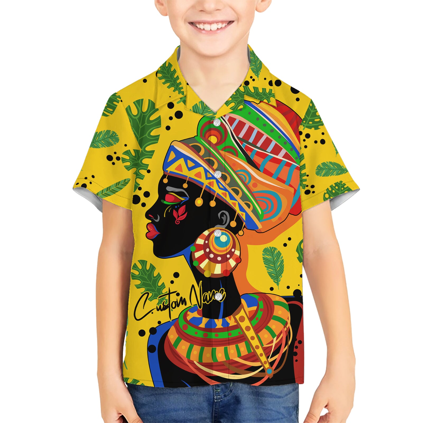 Personalized Africa Woman Kid Hawaiian Shirt Tropical Style - Wonder Print Shop