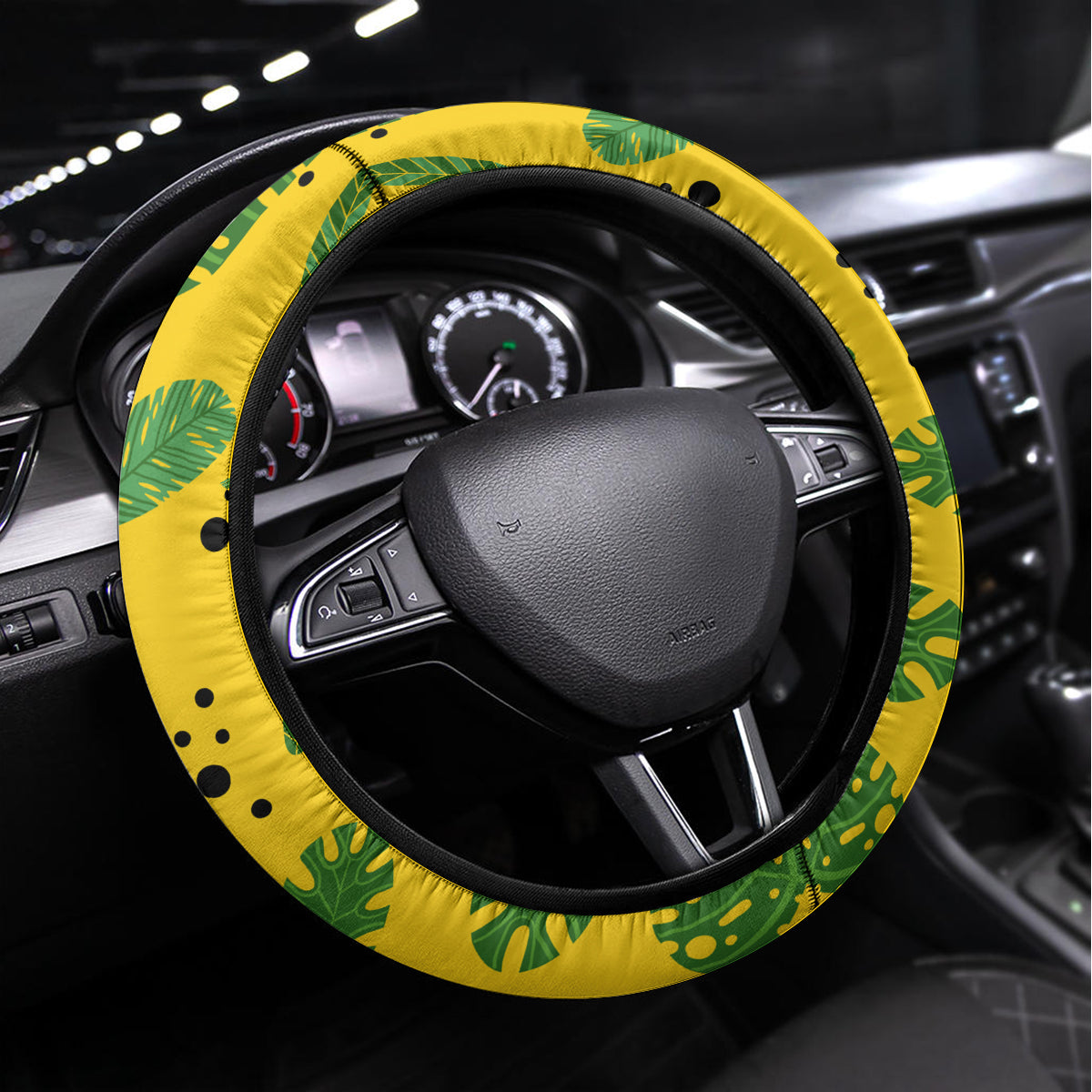 Africa Woman Steering Wheel Cover Tropical Style - Wonder Print Shop