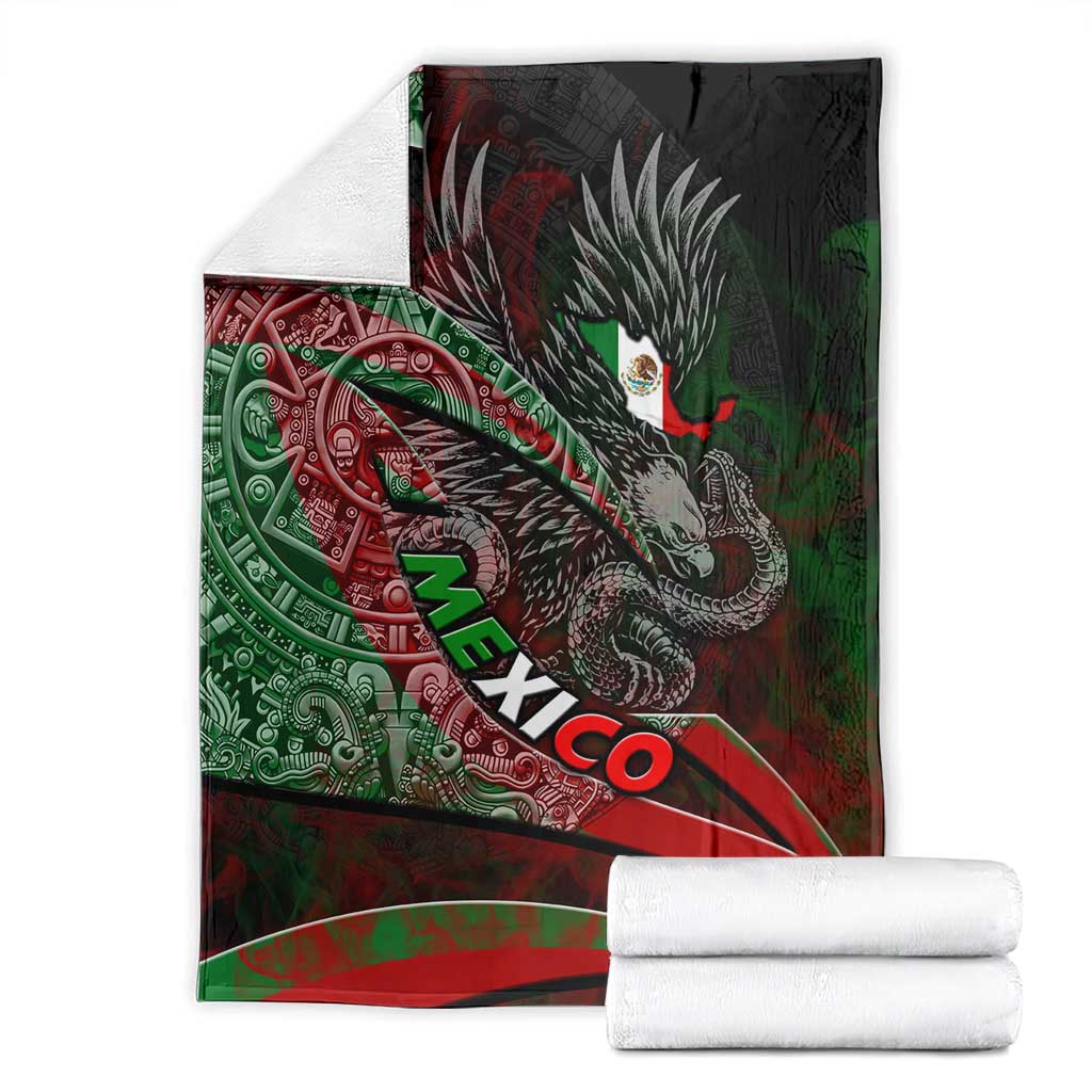Mexico Aztec Eagle Flag Blanket Tribal Warrior Art