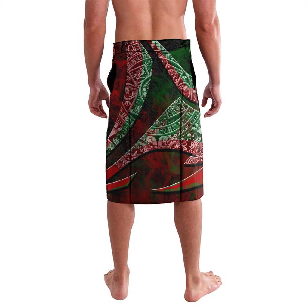 Mexico Aztec Eagle Flag Lavalava Tribal Warrior Art