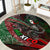 Mexico Aztec Eagle Flag Round Carpet Tribal Warrior Art