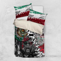 Aztec Warrior Mexican Bedding Set Aztec Calendar Coat of Arms