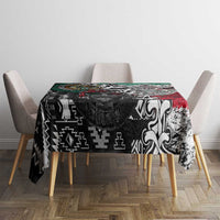 Aztec Warrior Mexican Tablecloth Aztec Calendar Coat of Arms