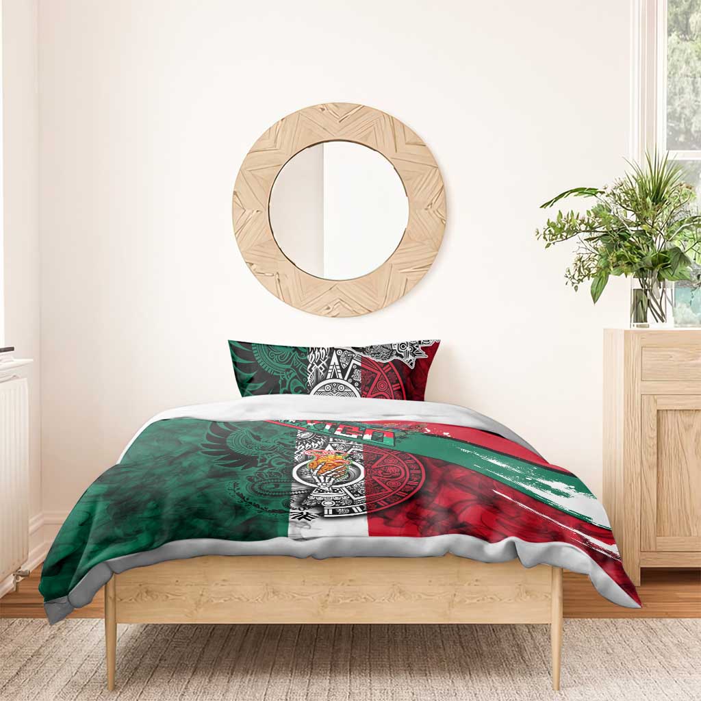 My Home My Blood Mexico Bedding Set Mexican Map Aztec