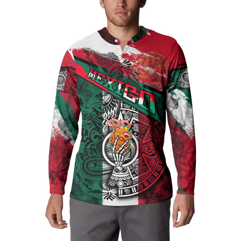 My Home My Blood Mexico Button Sweatshirt Mexican Map Aztec