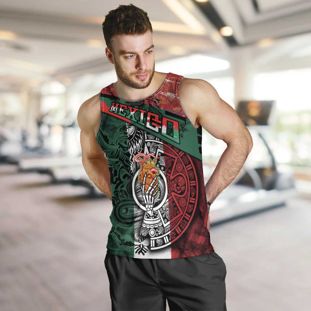 My Home My Blood Mexico Men Tank Top Mexican Map Aztec