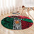 My Home My Blood Mexico Round Carpet Mexican Map Aztec