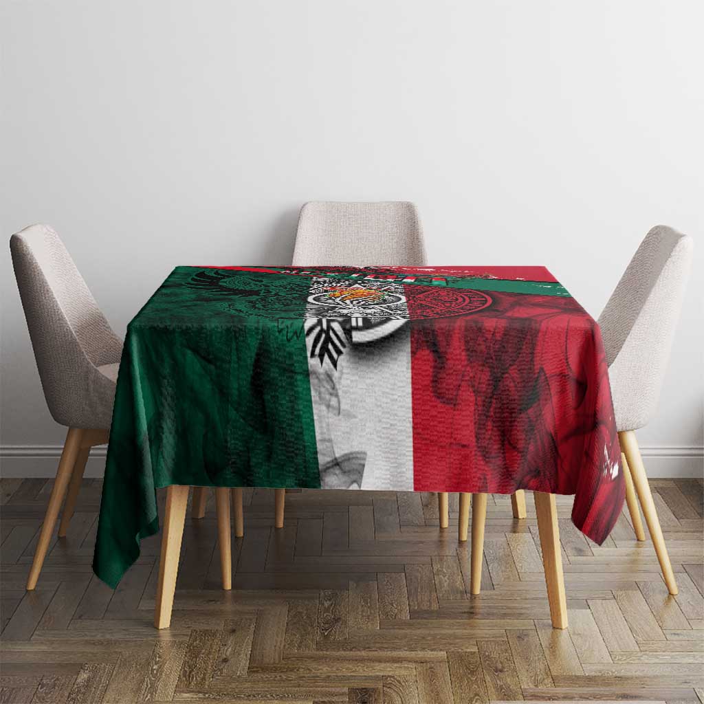 My Home My Blood Mexico Tablecloth Mexican Map Aztec