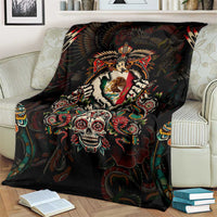 Mexico Sugar Skull Blanket Tattoo Art Mexican Flag