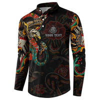 Mexico Sugar Skull Button Sweatshirt Tattoo Art Mexican Flag