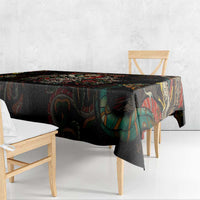 Mexico Sugar Skull Tablecloth Tattoo Art Mexican Flag