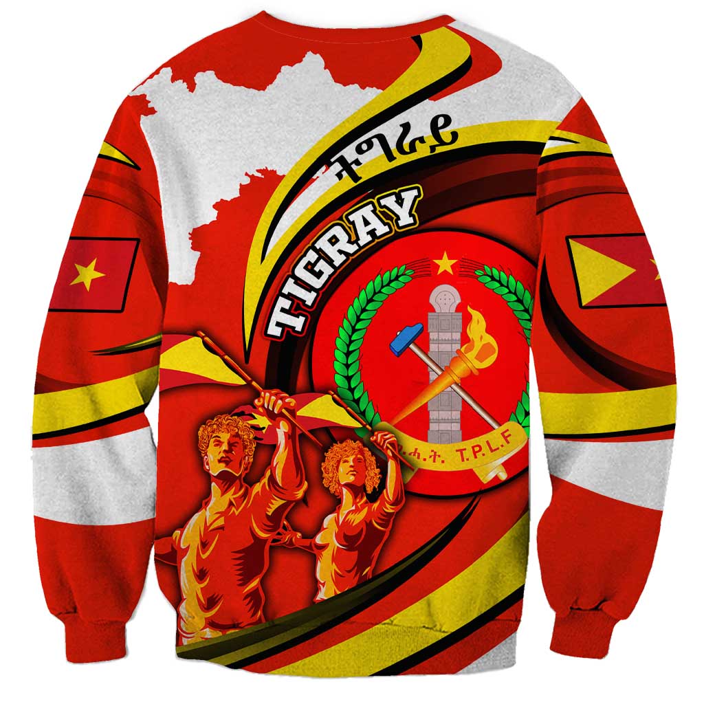 Ethiopia Tigray Revolution Sweatshirt Emblem Freedom Fighters and Flag