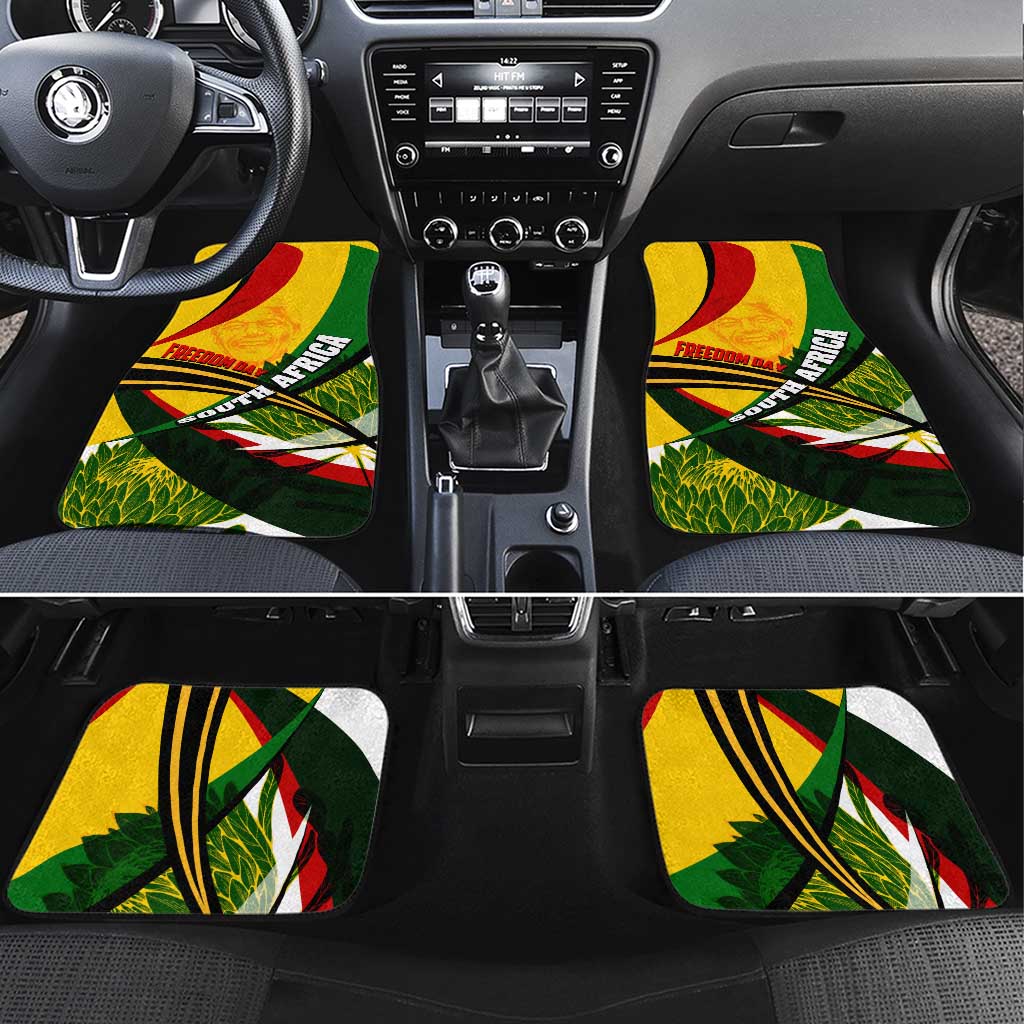 South Africa Freedom Day Car Mats Mandela Legacy National Pride Protea Flower