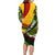 South Africa Freedom Day Long Sleeve Bodycon Dress Mandela Legacy National Pride Protea Flower