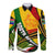 South Africa Freedom Day Long Sleeve Button Shirt Mandela Legacy National Pride Protea Flower